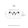 CAPITAL LIGHTING, BRADY VANITY, VANITY LIGHT