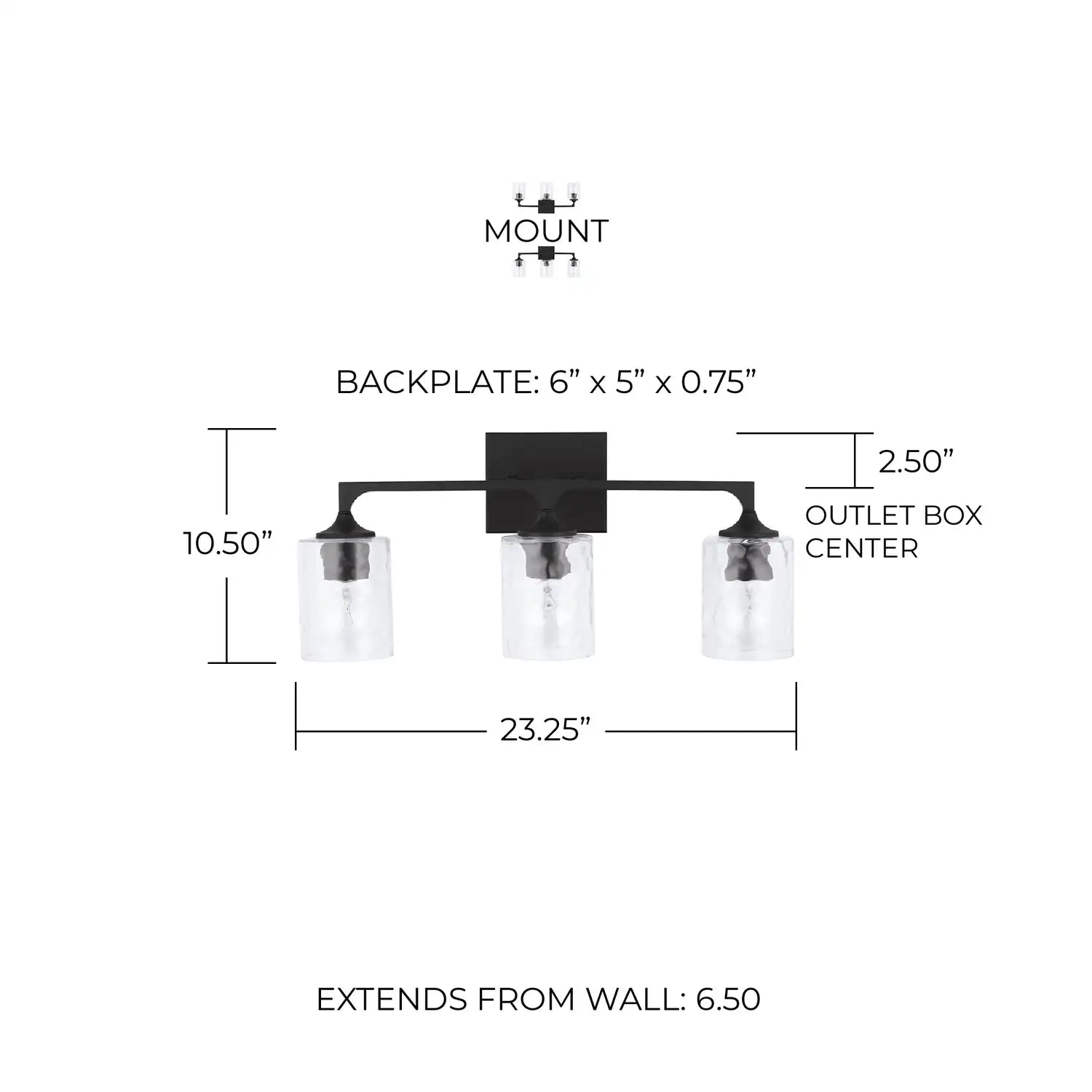 CAPITAL LIGHTING, CLINT VANITY, VANITY LIGHT