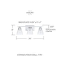 CAPITAL LIGHTING, LAYLA VANITY, VANITY LIGHT