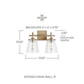 CAPITAL LIGHTING, JAYNE VANITY, VANITY LIGHT
