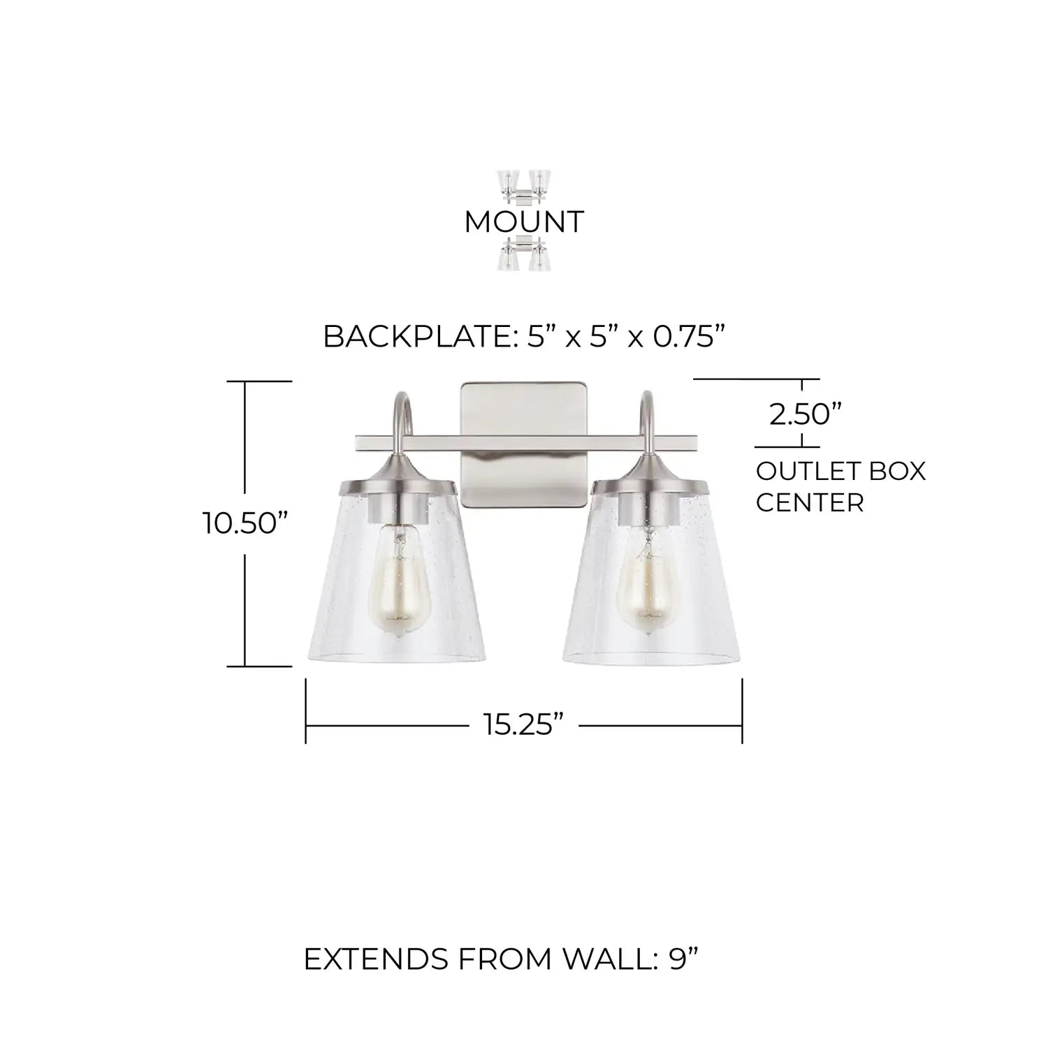 CAPITAL LIGHTING, JAYNE VANITY, VANITY LIGHT