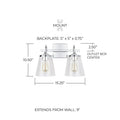 CAPITAL LIGHTING, JAYNE VANITY, VANITY LIGHT
