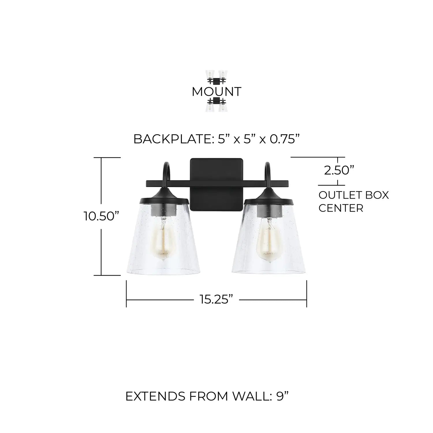 CAPITAL LIGHTING, JAYNE VANITY, VANITY LIGHT