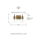 CAPITAL LIGHTING, CASSIDY VANITY, VANITY LIGHT