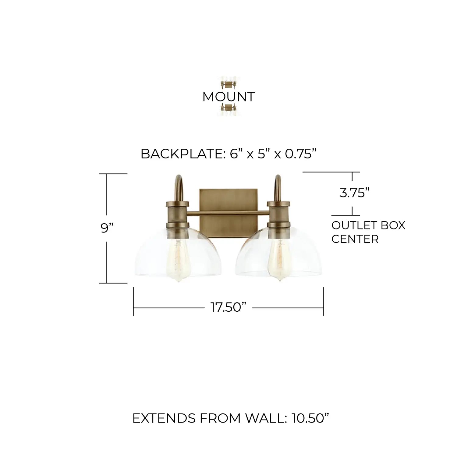 CAPITAL LIGHTING, CASSIDY VANITY, VANITY LIGHT