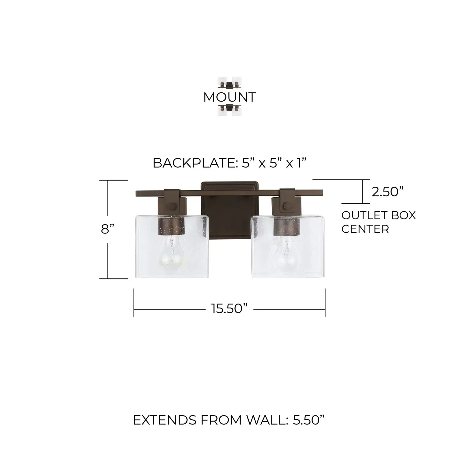 CAPITAL LIGHTING, GRAHAM VANITY, VANITY LIGHT