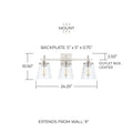 CAPITAL LIGHTING, JAYNE VANITY, VANITY LIGHT
