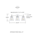 CAPITAL LIGHTING, JAYNE VANITY, VANITY LIGHT