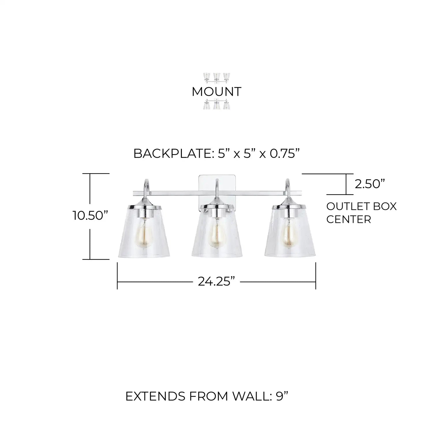 CAPITAL LIGHTING, JAYNE VANITY, VANITY LIGHT