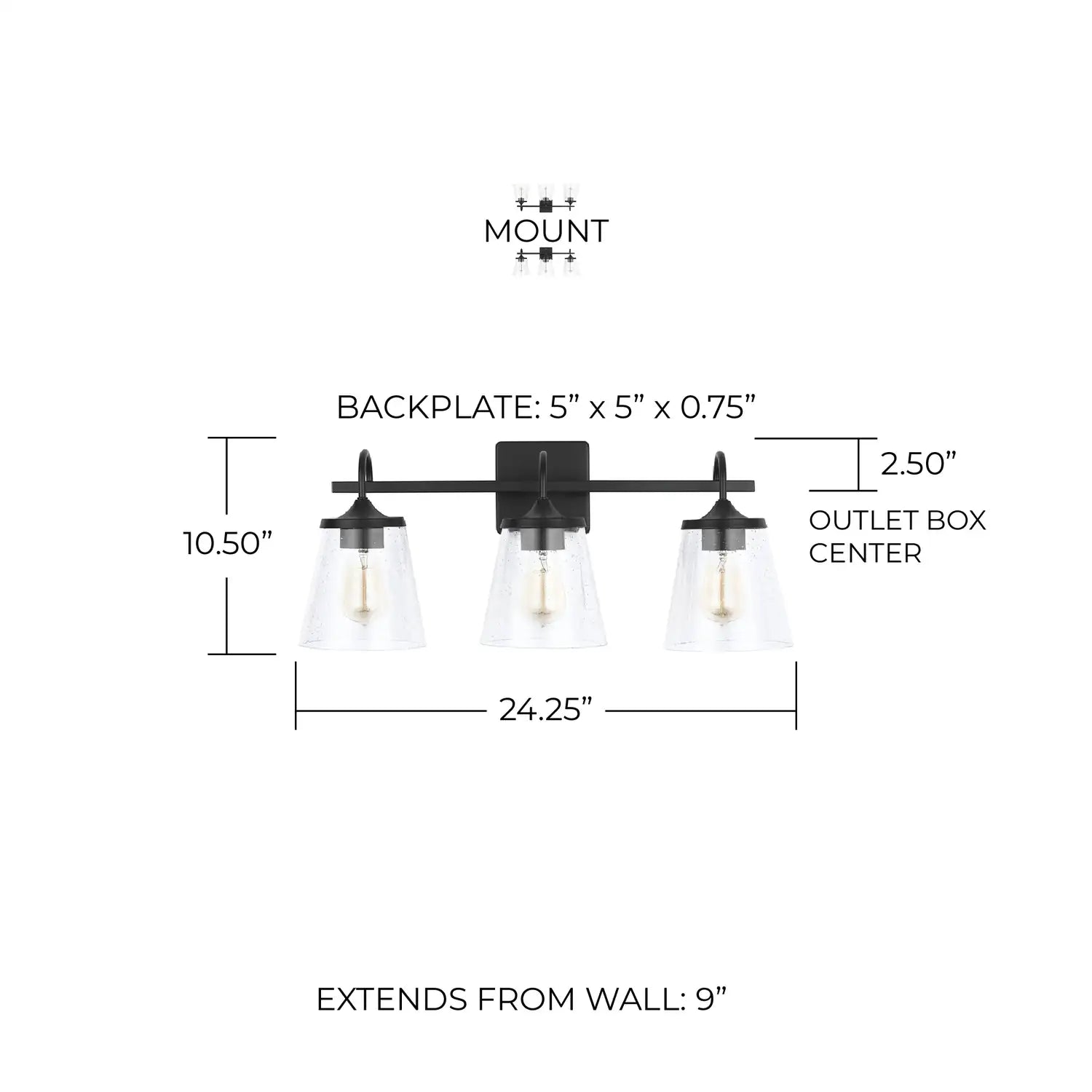 CAPITAL LIGHTING, JAYNE VANITY, VANITY LIGHT
