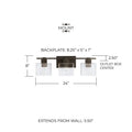 CAPITAL LIGHTING, GRAHAM VANITY, VANITY LIGHT