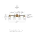CAPITAL LIGHTING, JAYNE VANITY, VANITY LIGHT
