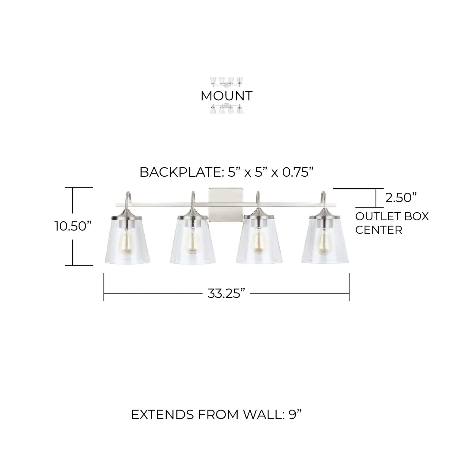 CAPITAL LIGHTING, JAYNE VANITY, VANITY LIGHT