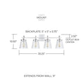CAPITAL LIGHTING, JAYNE VANITY, VANITY LIGHT