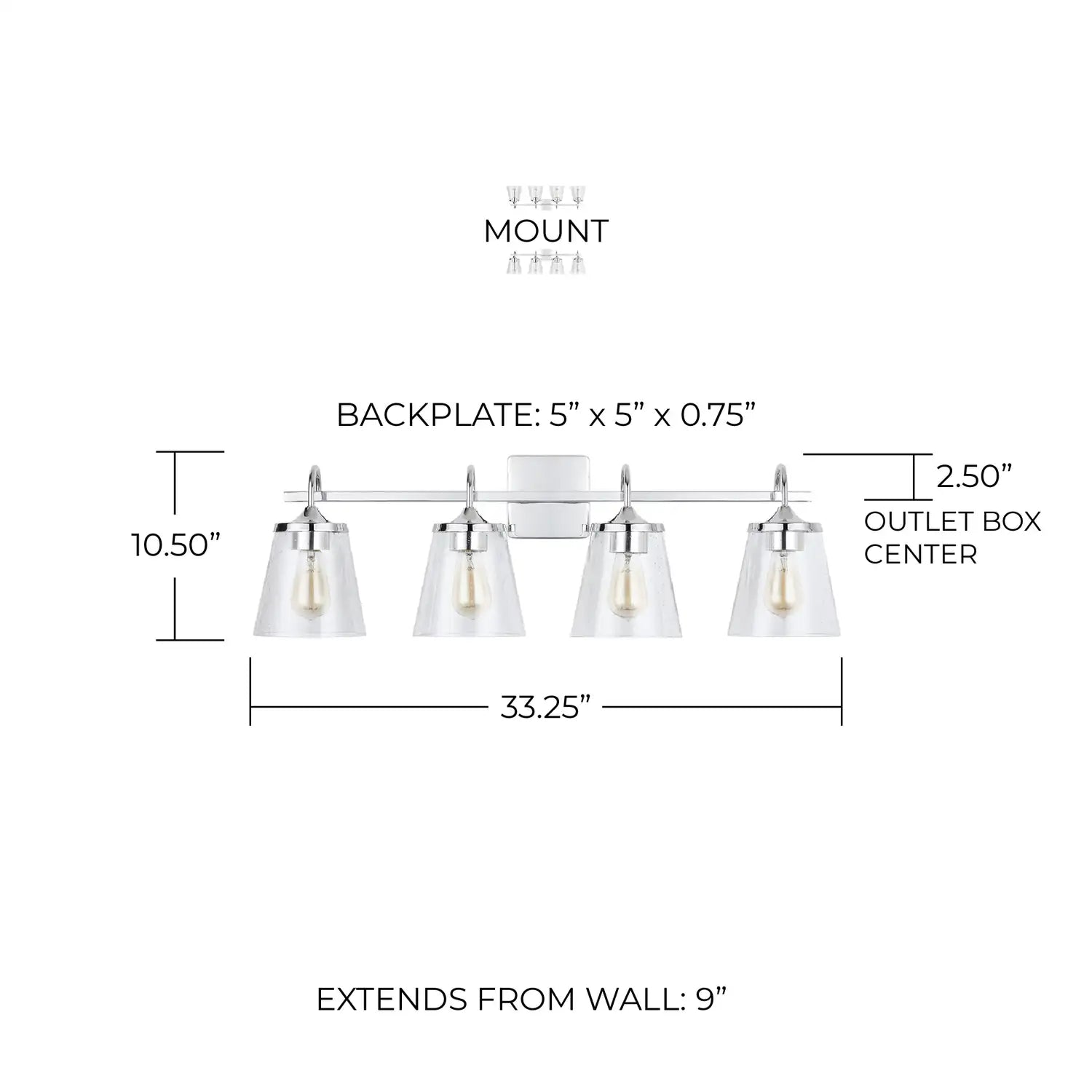 CAPITAL LIGHTING, JAYNE VANITY, VANITY LIGHT