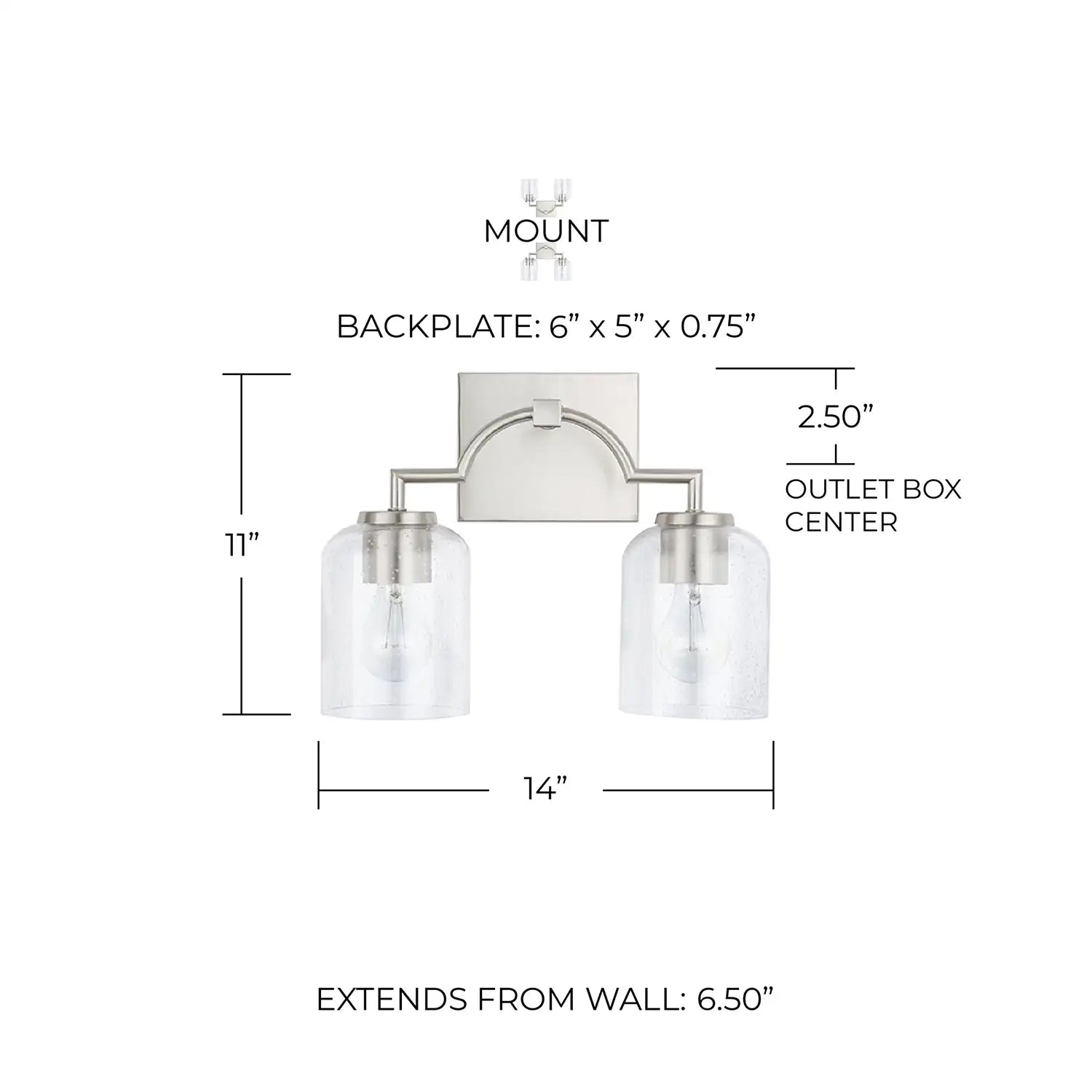 CAPITAL LIGHTING, CARTER VANITY, VANITY LIGHT