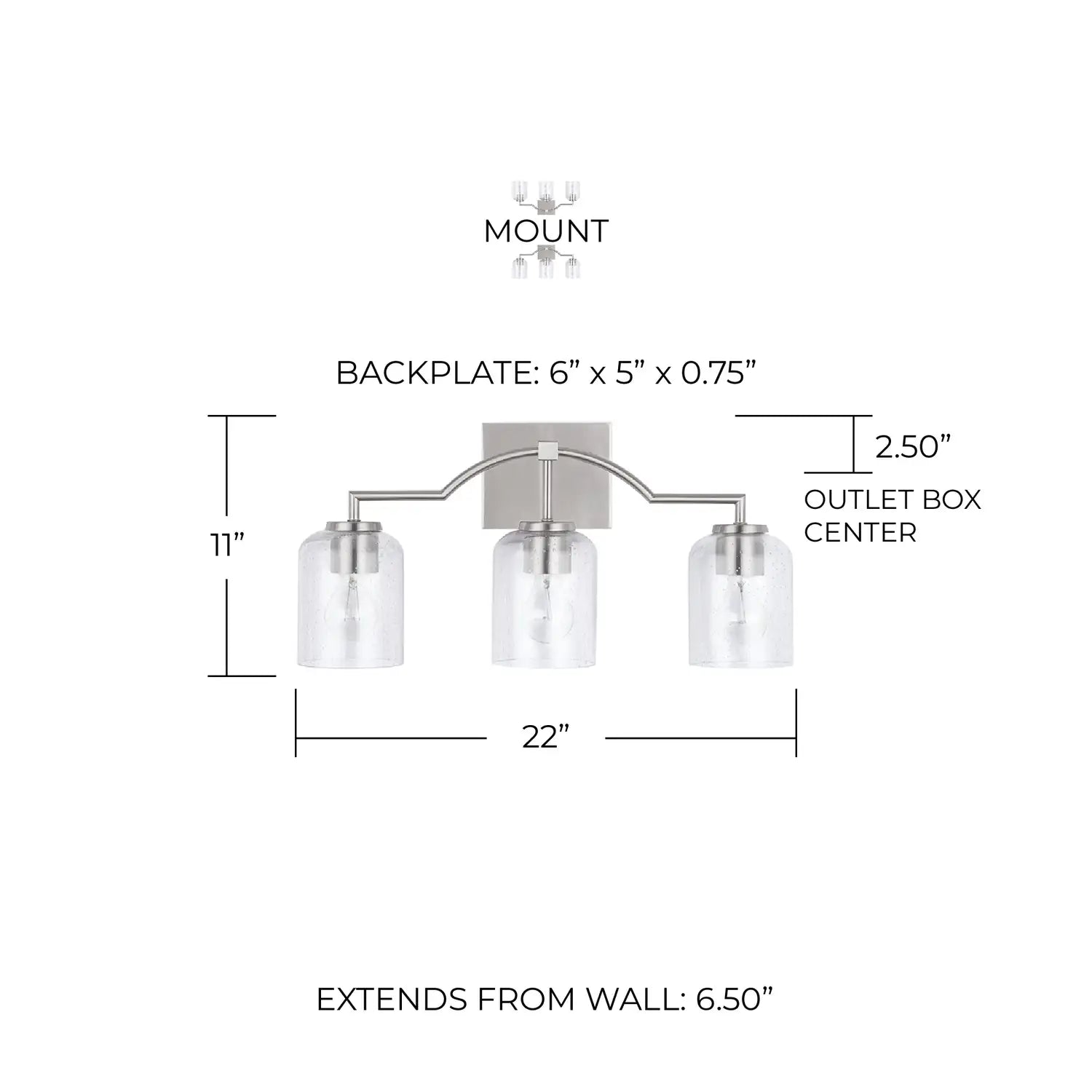 CAPITAL LIGHTING, CARTER VANITY, VANITY LIGHT