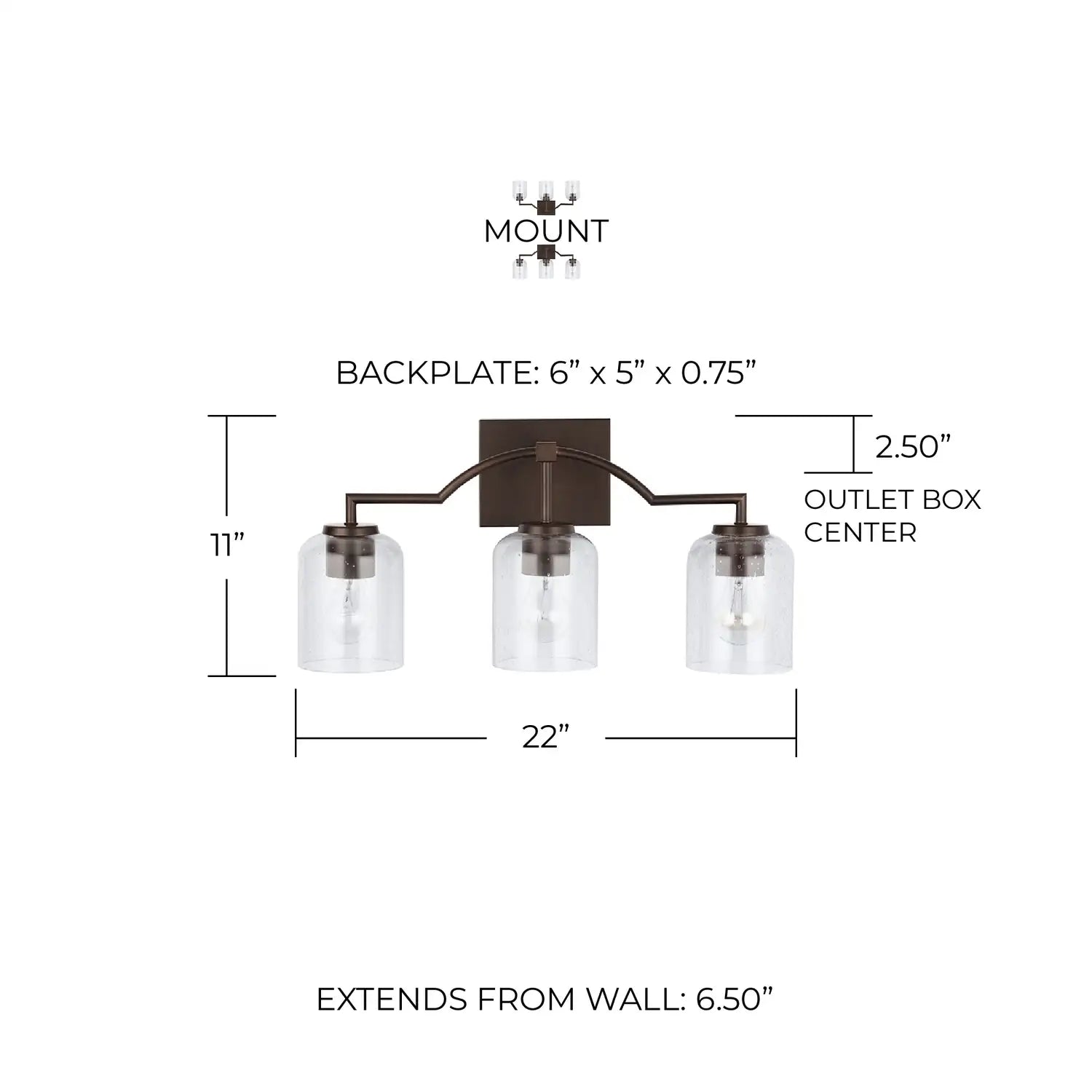 CAPITAL LIGHTING, CARTER VANITY, VANITY LIGHT