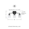 CAPITAL LIGHTING, CARTER VANITY, VANITY LIGHT