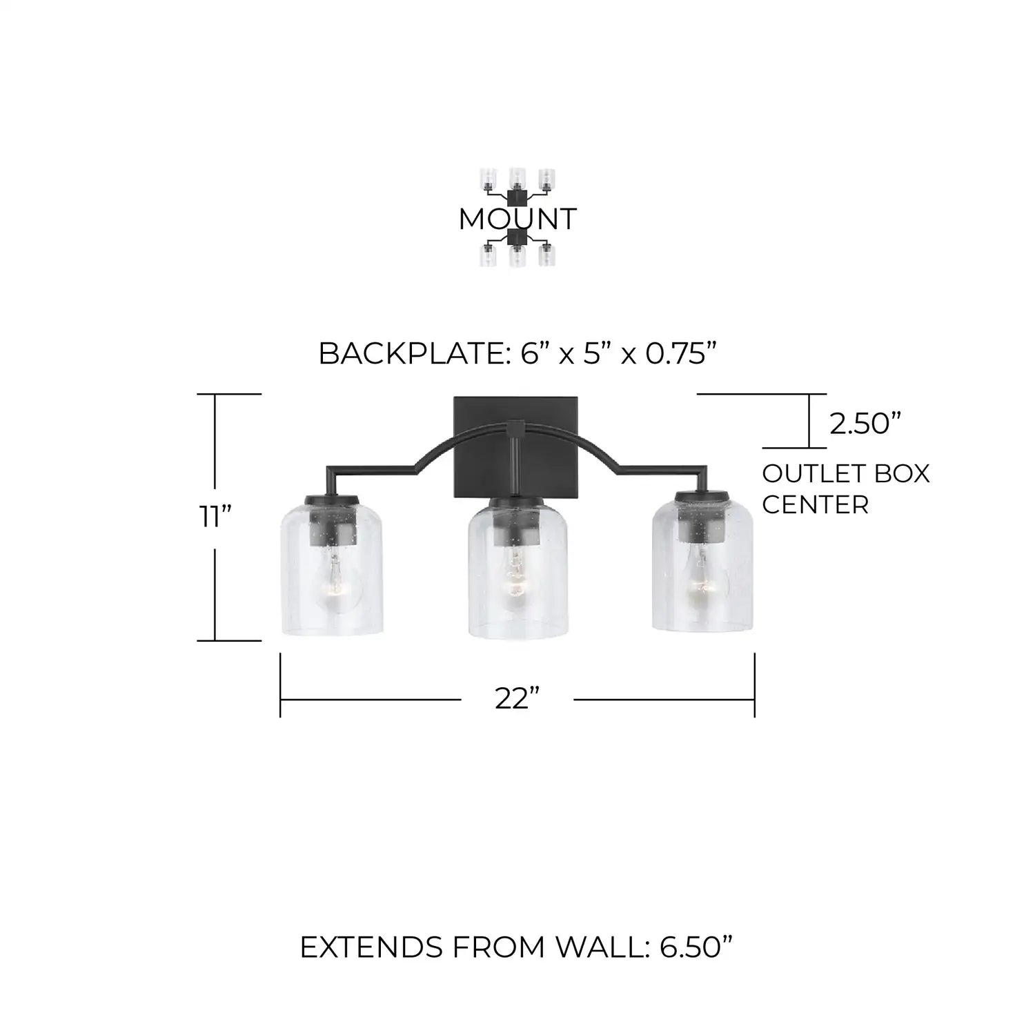CAPITAL LIGHTING, CARTER VANITY, VANITY LIGHT