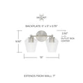 CAPITAL LIGHTING, BEAU VANITY, VANITY LIGHT