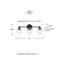 CAPITAL LIGHTING, BEAU VANITY, VANITY LIGHT