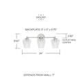 CAPITAL LIGHTING, BEAU VANITY, VANITY LIGHT
