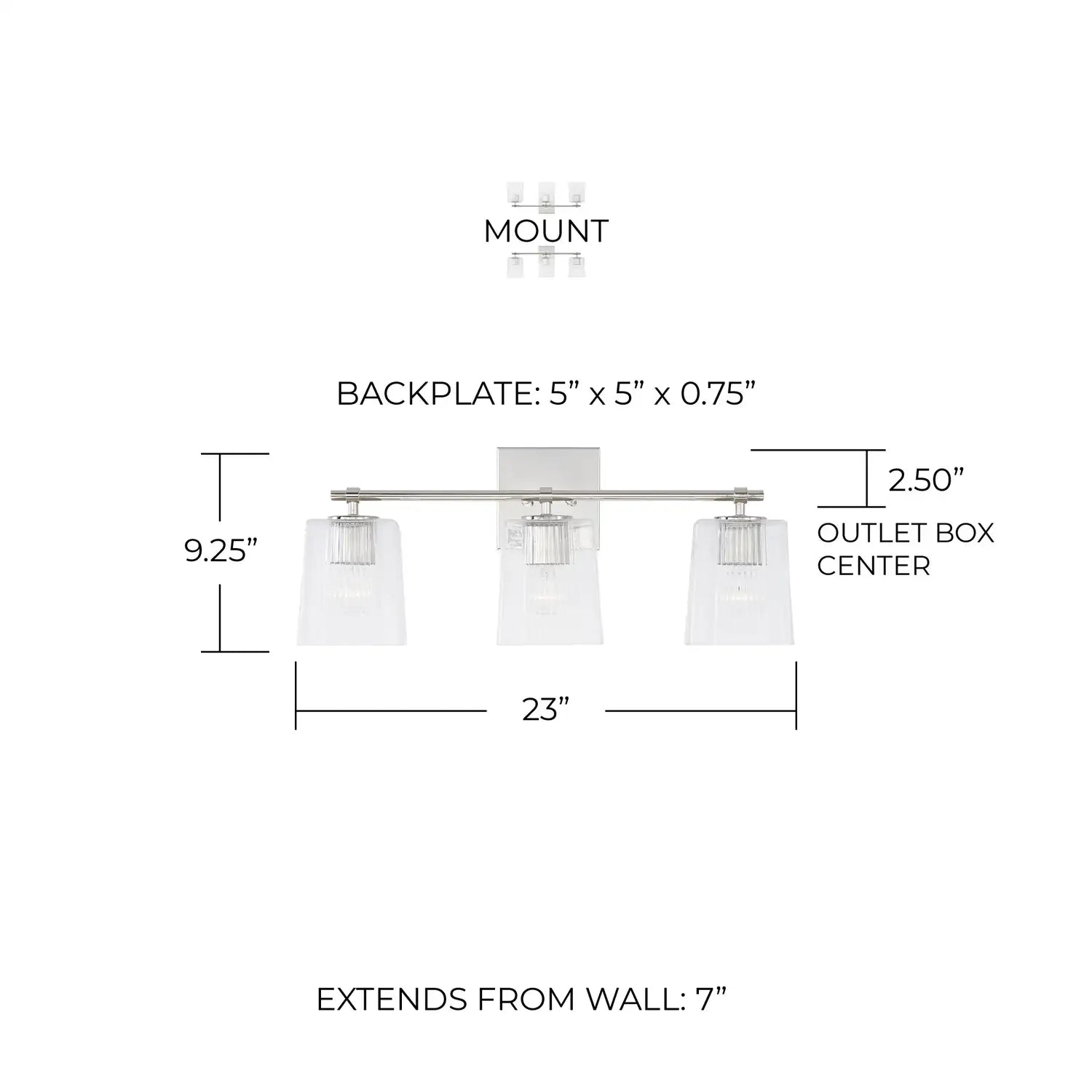 CAPITAL LIGHTING, LEXI VANITY, VANITY LIGHT