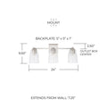 CAPITAL LIGHTING, LAURENT VANITY, VANITY LIGHT