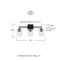 CAPITAL LIGHTING, PEYTON VANITY, VANITY LIGHT