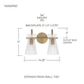 CAPITAL LIGHTING, MILA VANITY, VANITY LIGHT