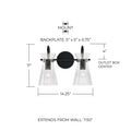CAPITAL LIGHTING, MILA VANITY, VANITY LIGHT