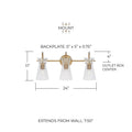 CAPITAL LIGHTING, MILA VANITY, VANITY LIGHT