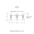 CAPITAL LIGHTING, MILA VANITY, VANITY LIGHT