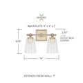 CAPITAL LIGHTING, BREIGH VANITY, VANITY LIGHT