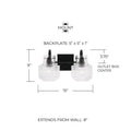 CAPITAL LIGHTING, NYLA VANITY, VANITY LIGHT