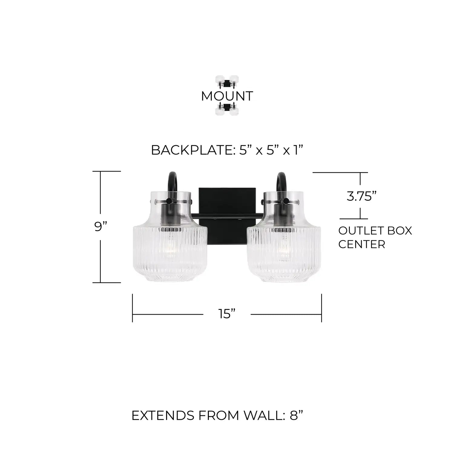 CAPITAL LIGHTING, NYLA VANITY, VANITY LIGHT
