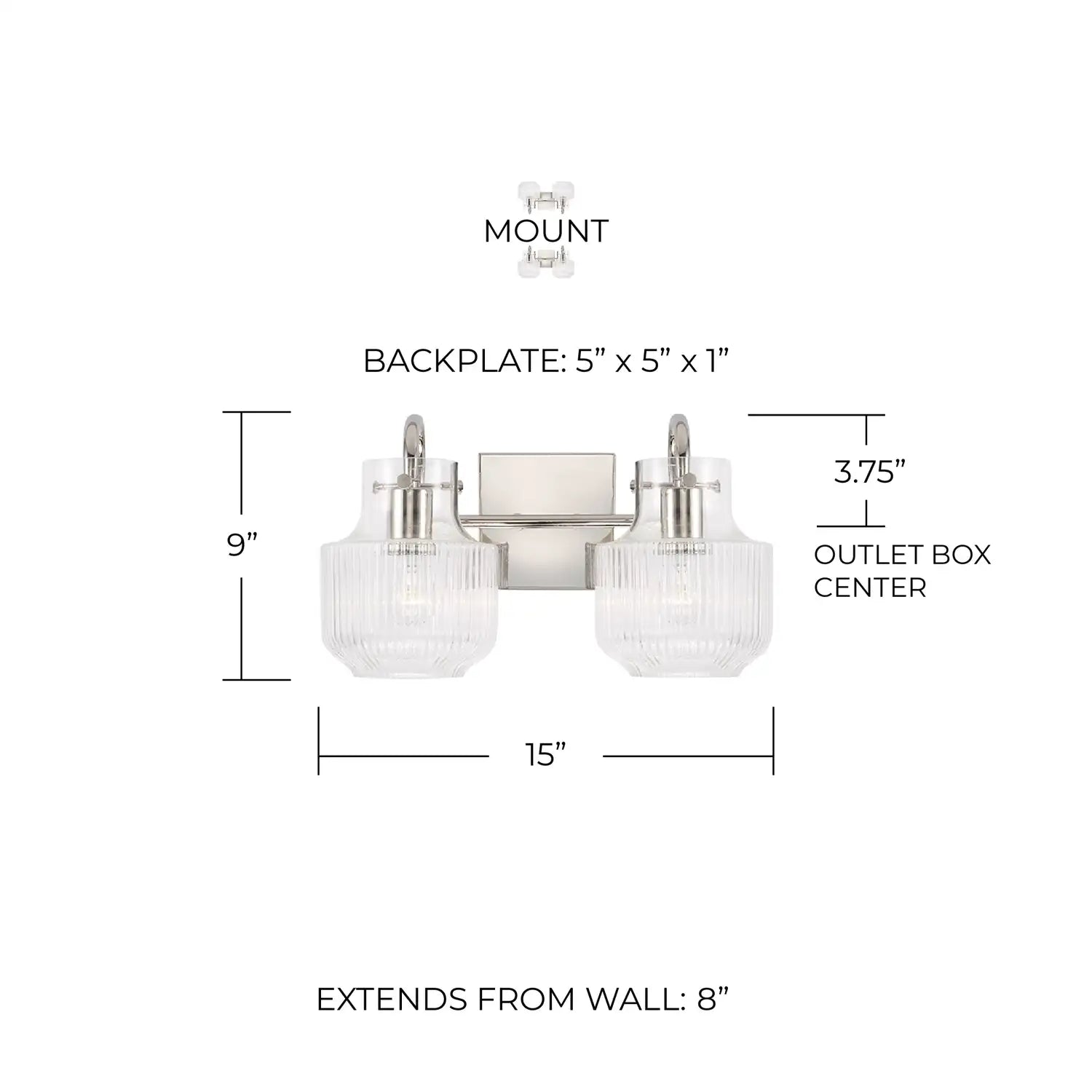 CAPITAL LIGHTING, NYLA VANITY, VANITY LIGHT