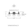 CAPITAL LIGHTING, NYLA VANITY, VANITY LIGHT