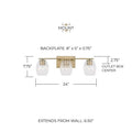 CAPITAL LIGHTING, LUCAS VANITY, VANITY LIGHT