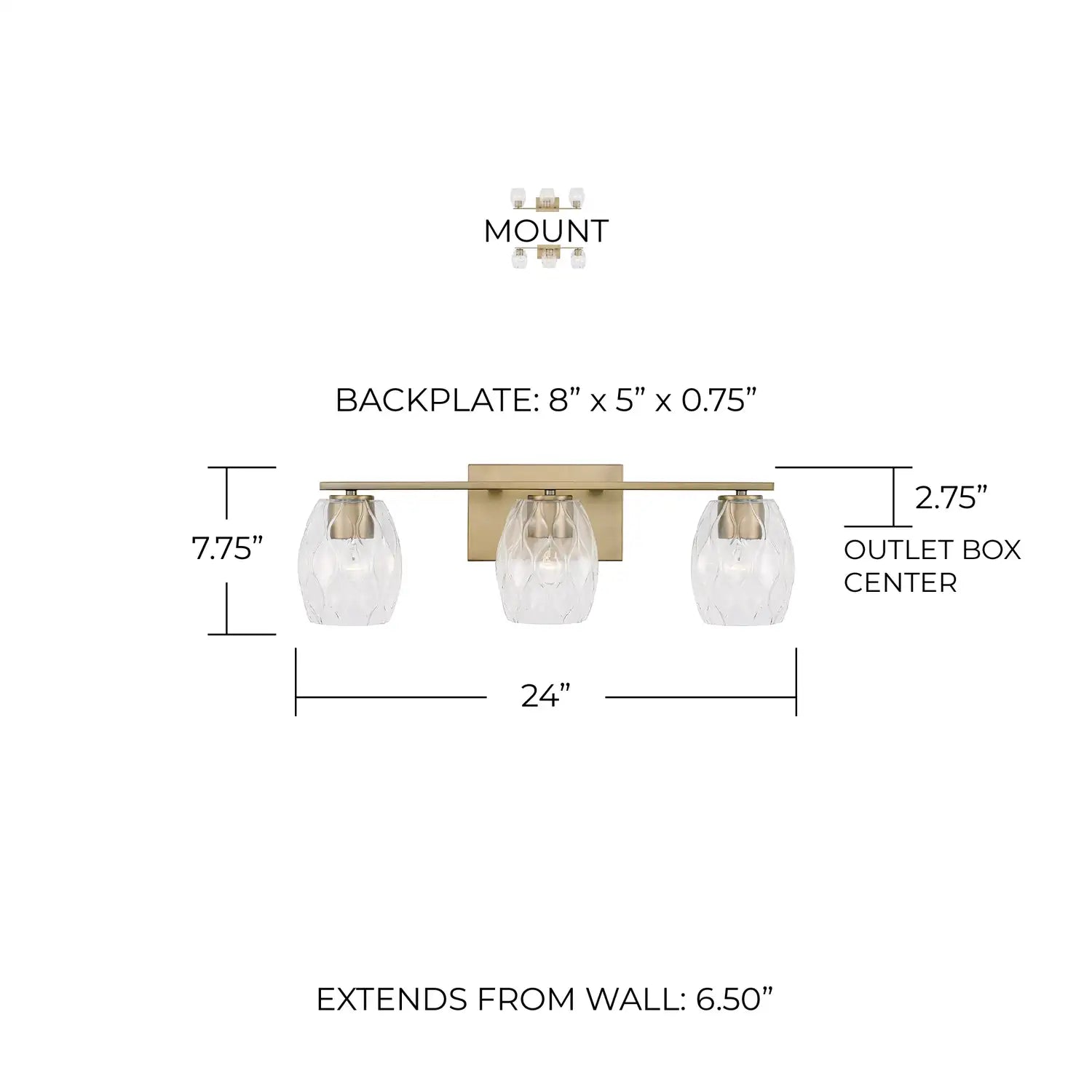 CAPITAL LIGHTING, LUCAS VANITY, VANITY LIGHT