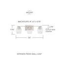 CAPITAL LIGHTING, LUCAS VANITY, VANITY LIGHT
