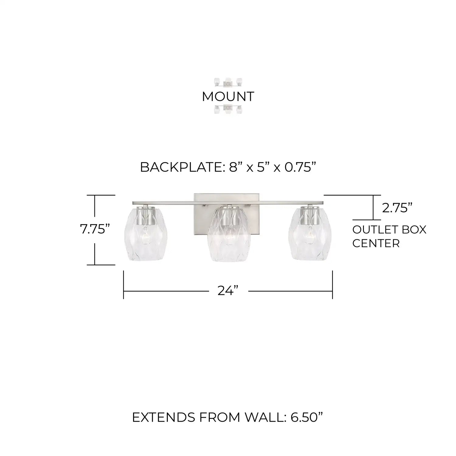 CAPITAL LIGHTING, LUCAS VANITY, VANITY LIGHT