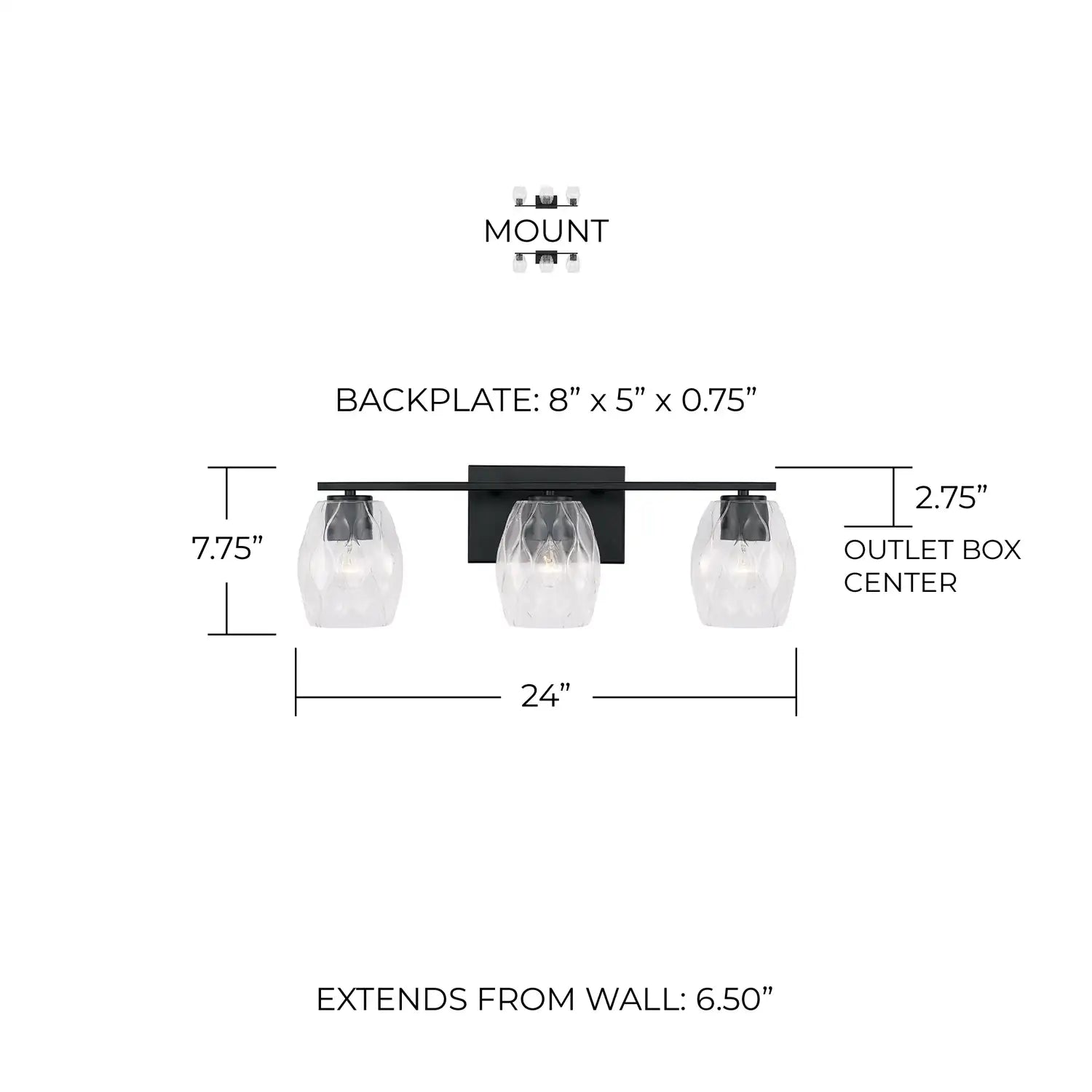 CAPITAL LIGHTING, LUCAS VANITY, VANITY LIGHT