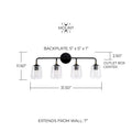 CAPITAL LIGHTING, AMARA VANITY, VANITY LIGHT