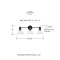 CAPITAL LIGHTING, GREER VANITY, VANITY LIGHT