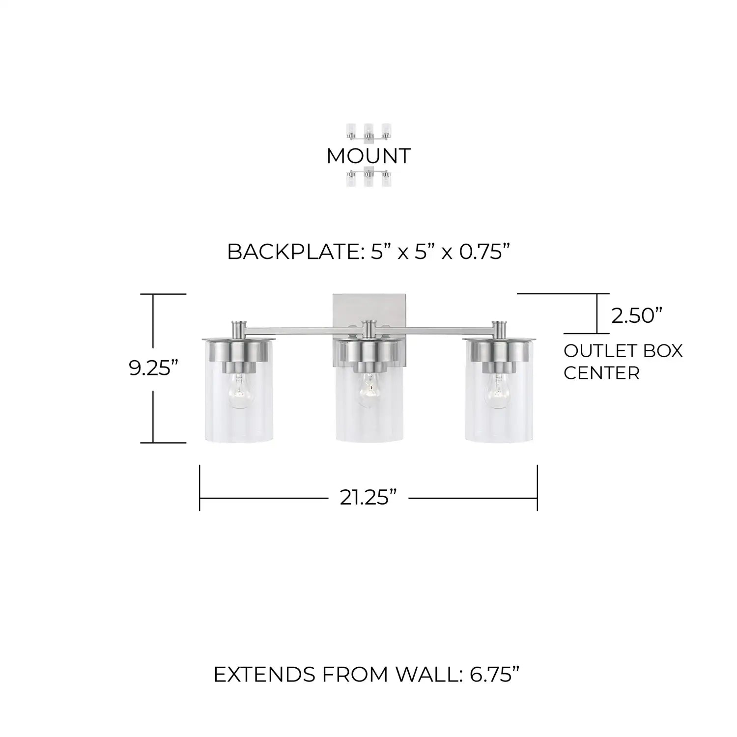 CAPITAL LIGHTING, MASON VANITY, VANITY LIGHT