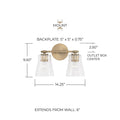 CAPITAL LIGHTING, BAKER VANITY, VANITY LIGHT