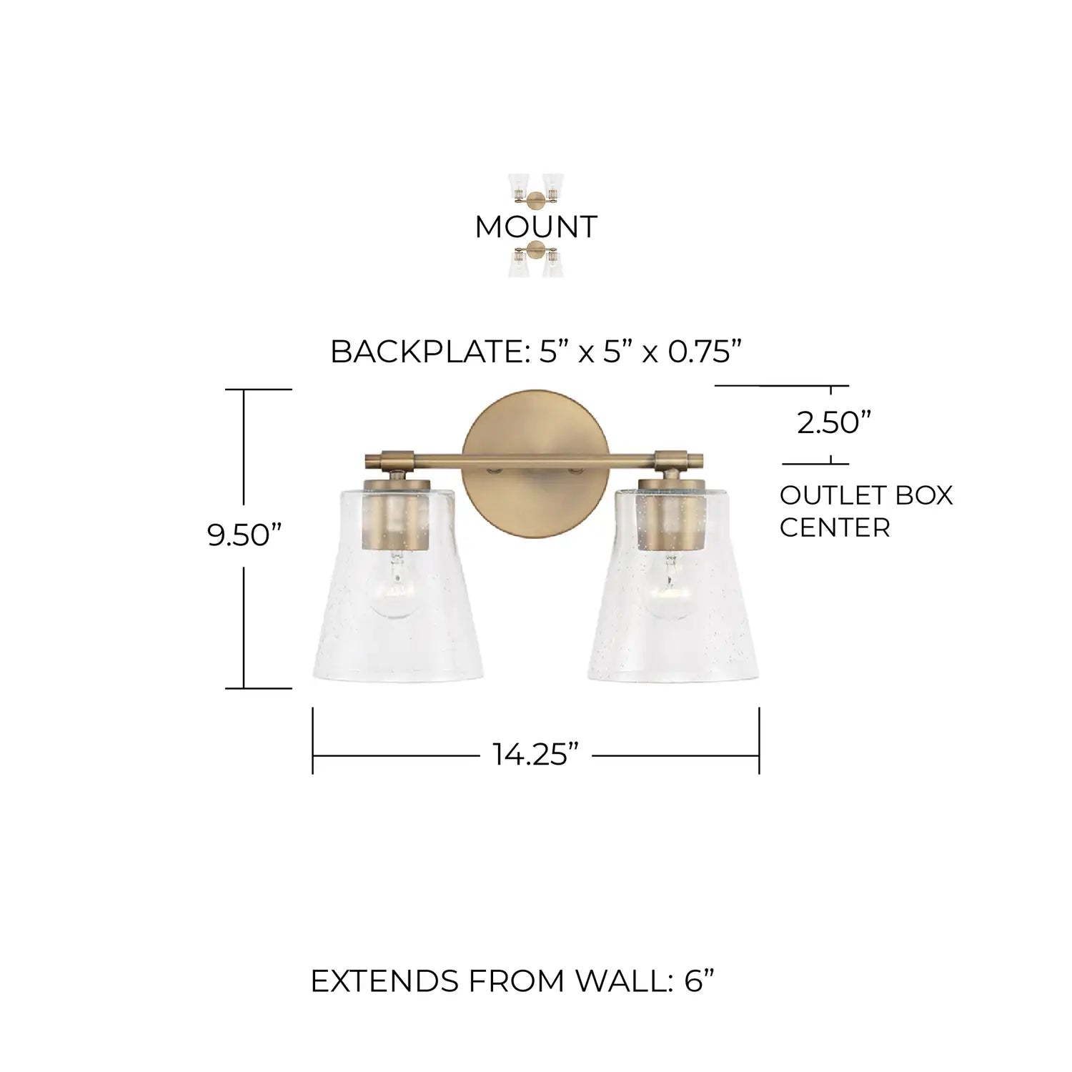 CAPITAL LIGHTING, BAKER VANITY, VANITY LIGHT