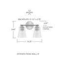 CAPITAL LIGHTING, BAKER VANITY, VANITY LIGHT